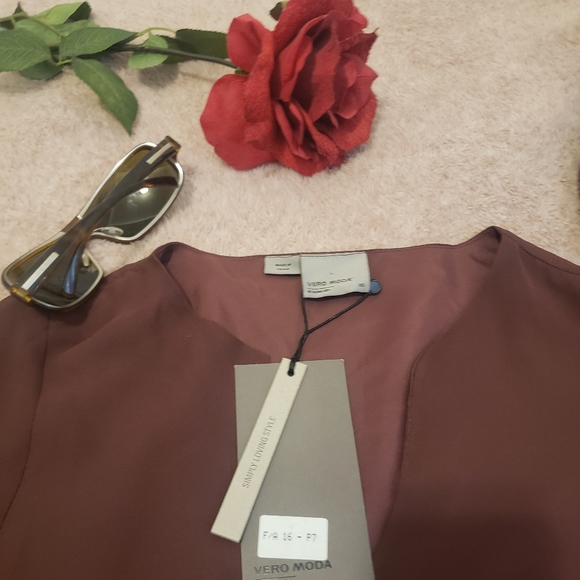 Vero Moda Decadent Chocolate Short Dress - Picture 5 of 7